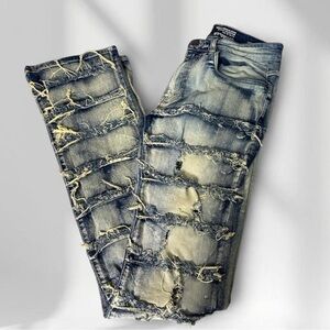 Distressed Stacked simply Spark Jeans